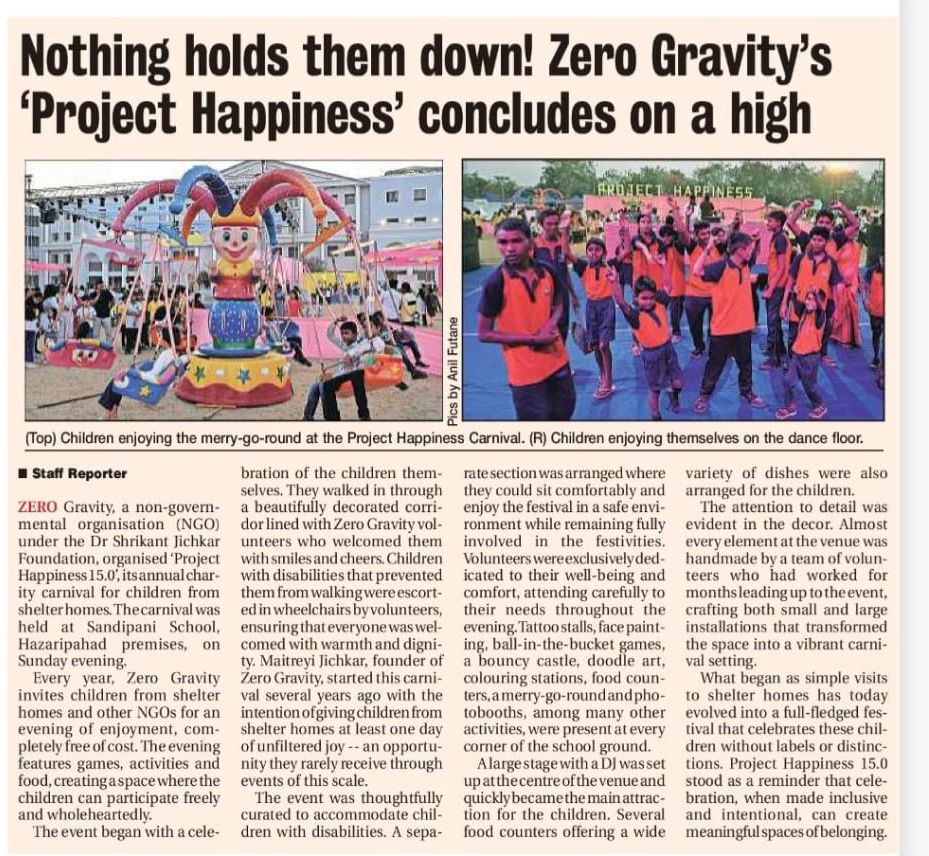 Zero Gravity, news clipping